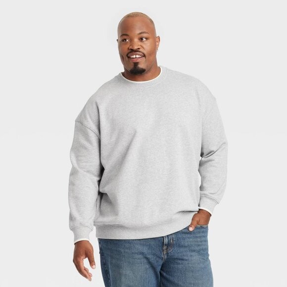 Goodfellow & Co Other - Goodfellow & Co Mens Big & Tall 3XL French Terry Pullover Sweatshirt in Gray 259